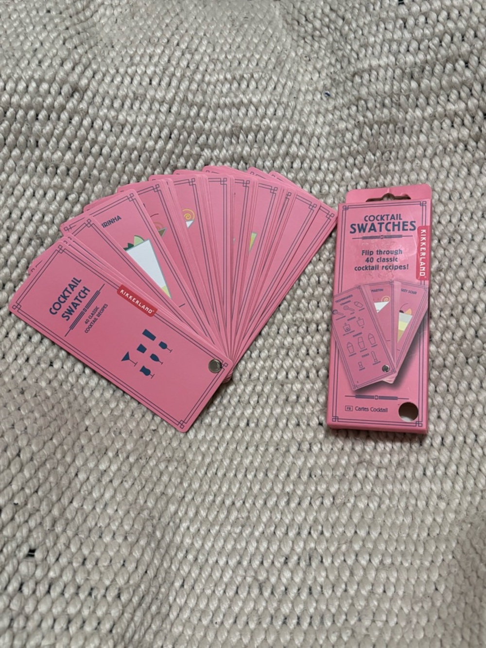 Cocktail Swatches Flip Deck - 40 Classic Recipes. Brand new - taken out for pics